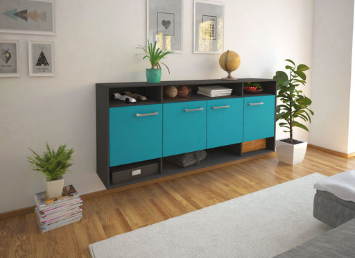 Sideboard Provo, Tuerkis Front (180x79x35cm) - Dekati GmbH