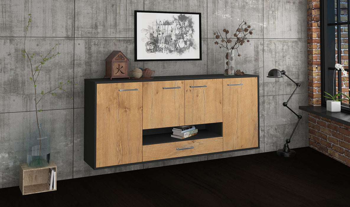 Sideboard Abilene, Eiche Front (180x79x35cm) - Dekati GmbH