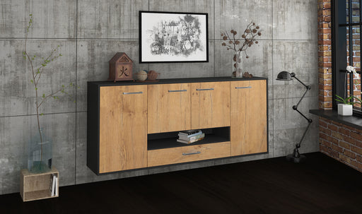 Sideboard Abilene, Eiche Front (180x79x35cm) - Dekati GmbH