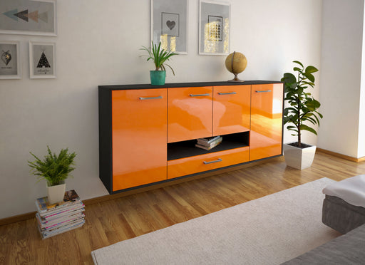 Sideboard Abilene, Orange Front (180x79x35cm) - Dekati GmbH