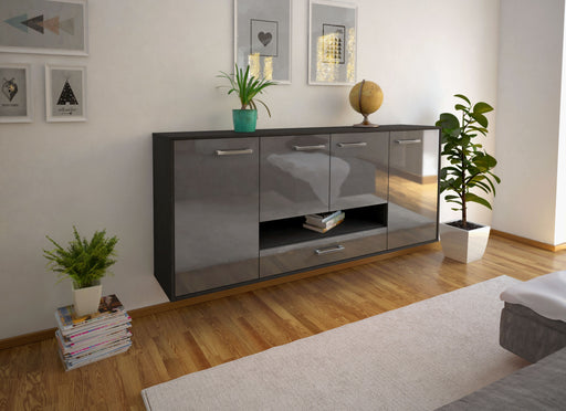 Sideboard Abilene, Grau Front (180x79x35cm) - Dekati GmbH