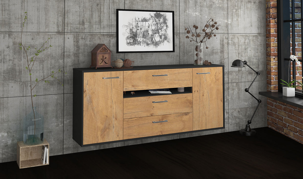 Sideboard McKinney, Eiche Front (180x79x35cm) - Dekati GmbH