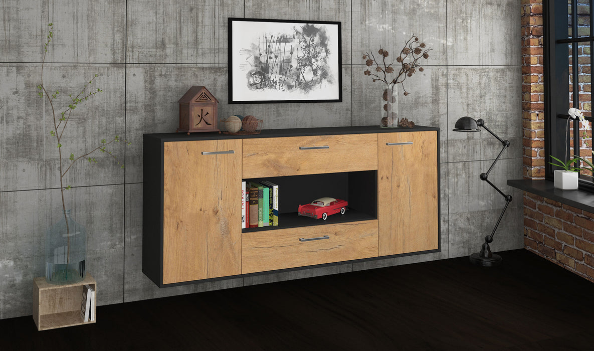 Sideboard Denton, Eiche Front (180x79x35cm) - Dekati GmbH