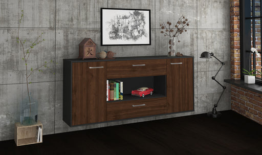 Sideboard Denton, Walnuss Front (180x79x35cm) - Dekati GmbH