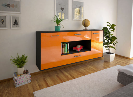 Sideboard Denton, Orange Front (180x79x35cm) - Dekati GmbH