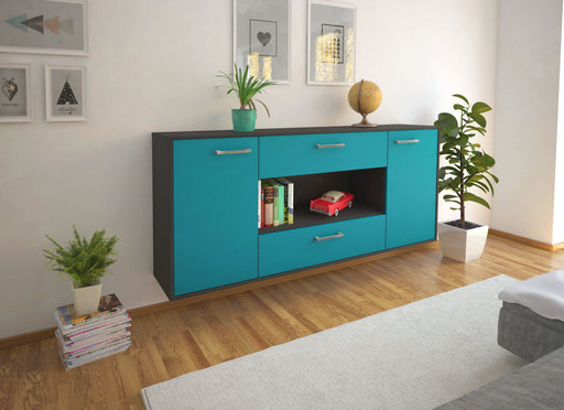 Sideboard Denton, Tuerkis Front (180x79x35cm) - Dekati GmbH