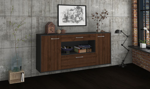 Sideboard Ann Arbor, Walnuss Front (180x79x35cm) - Dekati GmbH