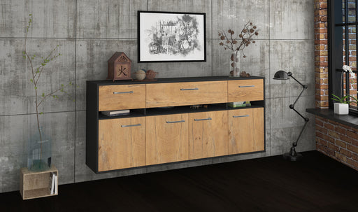 Sideboard Gainesville, Eiche Front (180x79x35cm) - Dekati GmbH