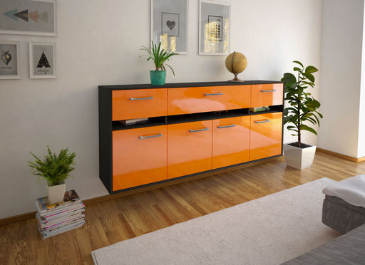 Sideboard Gainesville, Orange Front (180x79x35cm) - Dekati GmbH