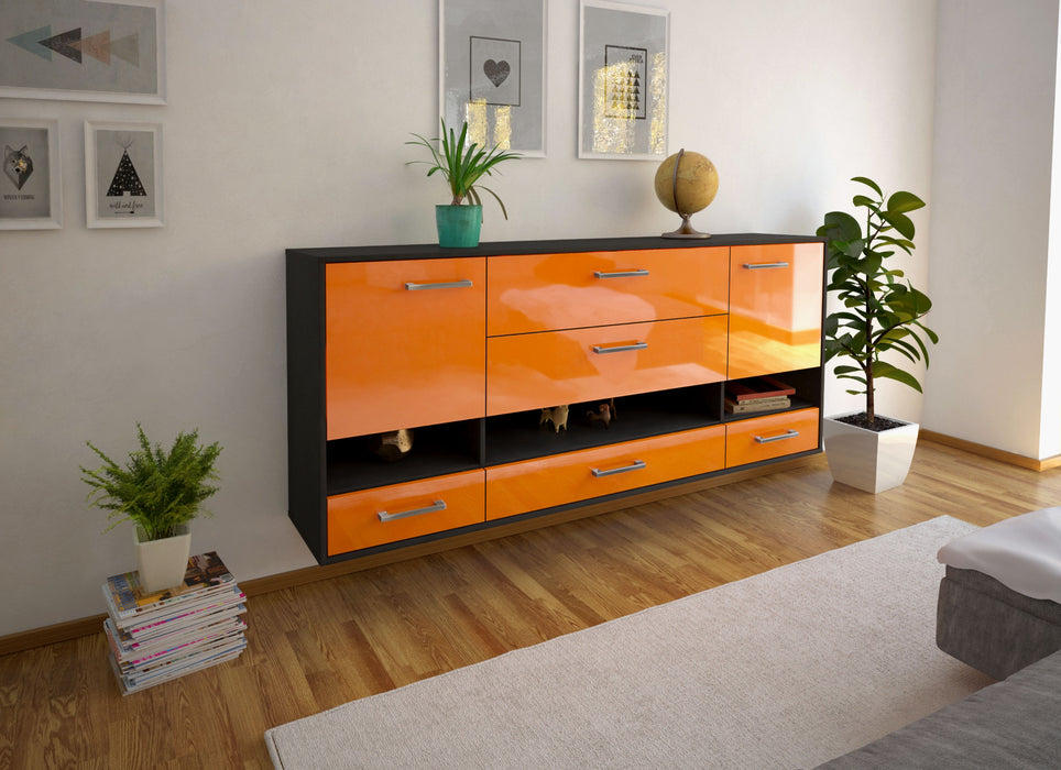 Sideboard Lafayette, Orange Front (180x79x35cm) - Dekati GmbH