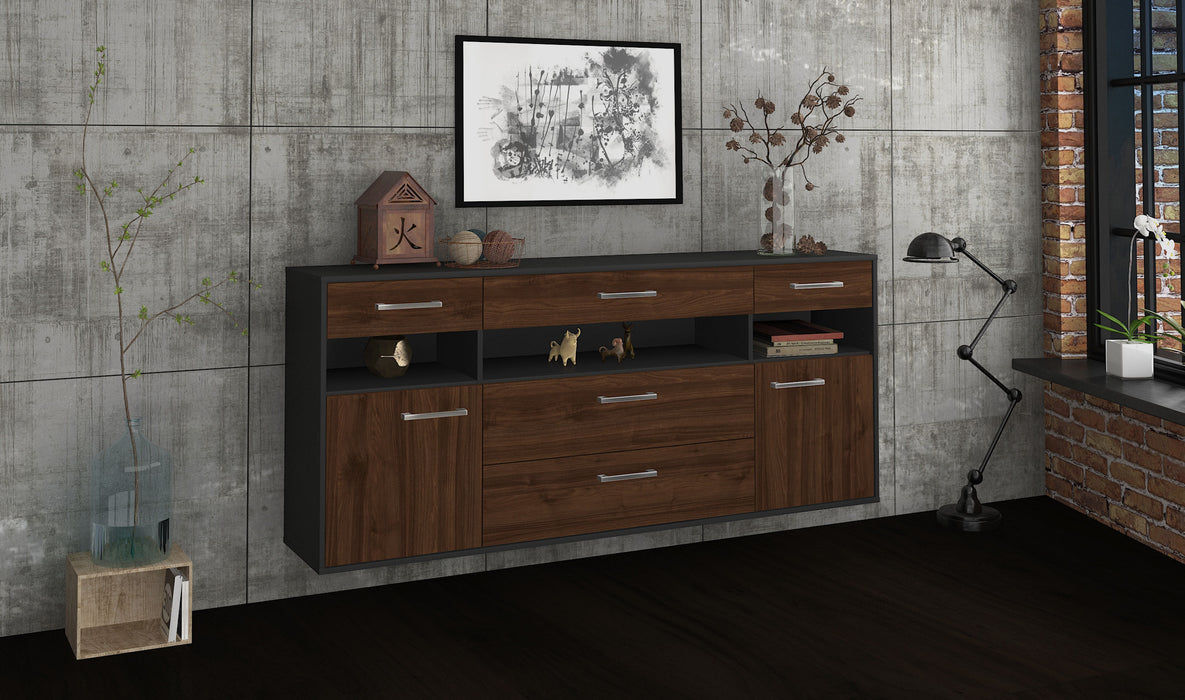 Sideboard Inglewood, Walnuss Front (180x79x35cm) - Dekati GmbH