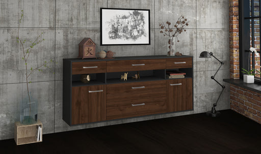 Sideboard Inglewood, Walnuss Front (180x79x35cm) - Dekati GmbH