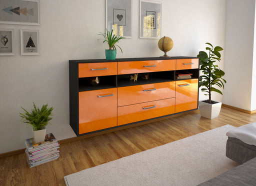 Sideboard Inglewood, Orange Front (180x79x35cm) - Dekati GmbH