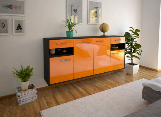 Sideboard Killeen, Orange Front (180x79x35cm) - Dekati GmbH