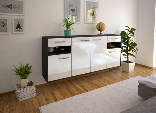 Sideboard Killeen, Weiß Front (180x79x35cm) - Dekati GmbH