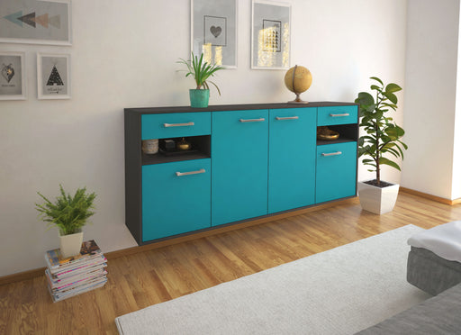 Sideboard Killeen, Tuerkis Front (180x79x35cm) - Dekati GmbH