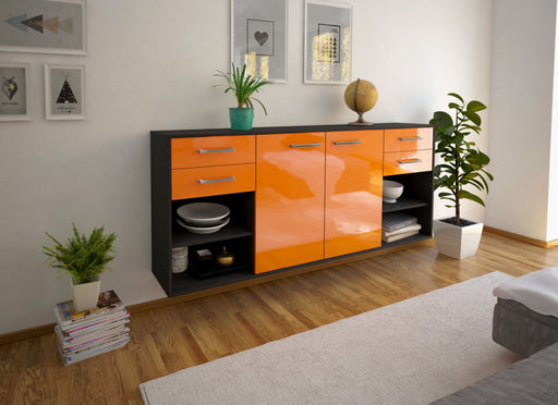 Sideboard Independence, Orange Front (180x79x35cm) - Dekati GmbH