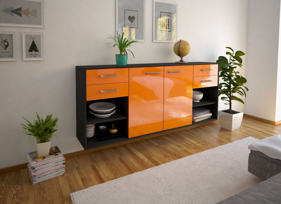 Sideboard Independence, Orange Front (180x79x35cm) - Dekati GmbH