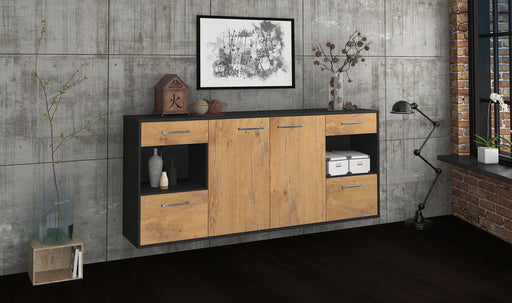 Sideboard Charleston, Eiche Front (180x79x35cm) - Dekati GmbH