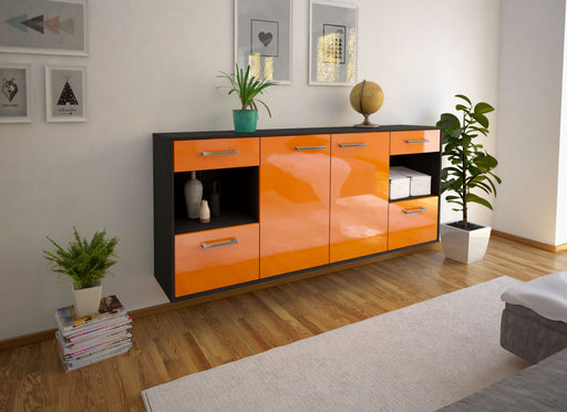 Sideboard Charleston, Orange Front (180x79x35cm) - Dekati GmbH