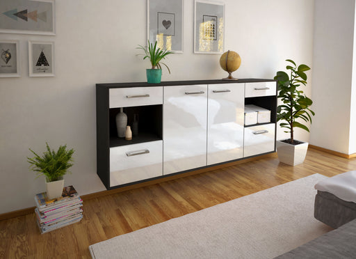 Sideboard Charleston, Weiß Front (180x79x35cm) - Dekati GmbH