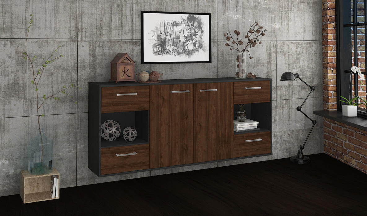 Sideboard Santa Clara, Walnuss Front (180x79x35cm) - Dekati GmbH