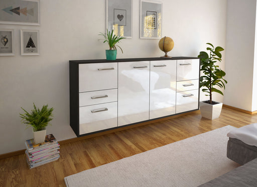 Sideboard Beaumont, Weiß Front (180x79x35cm) - Dekati GmbH