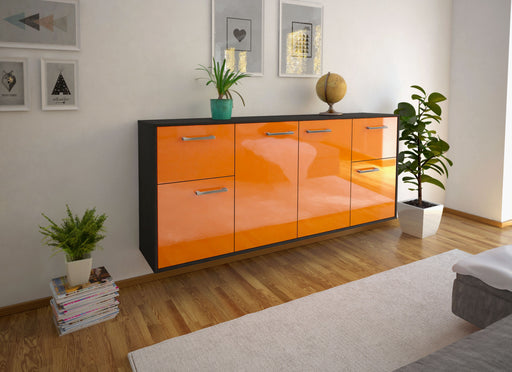 Sideboard Costa Mesa, Orange Front (180x79x35cm) - Dekati GmbH