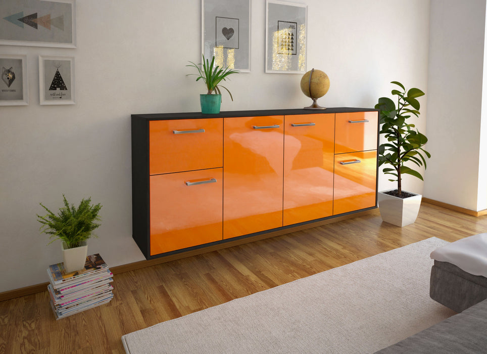 Sideboard Costa Mesa, Orange Front (180x79x35cm) - Dekati GmbH