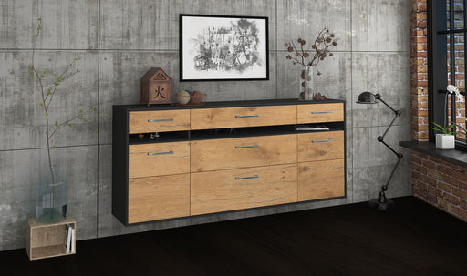 Sideboard Manchester, Eiche Front (180x79x35cm) - Dekati GmbH