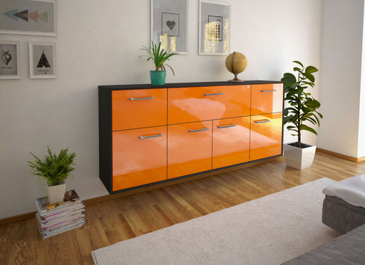 Sideboard Roseville, Orange Front (180x79x35cm) - Dekati GmbH