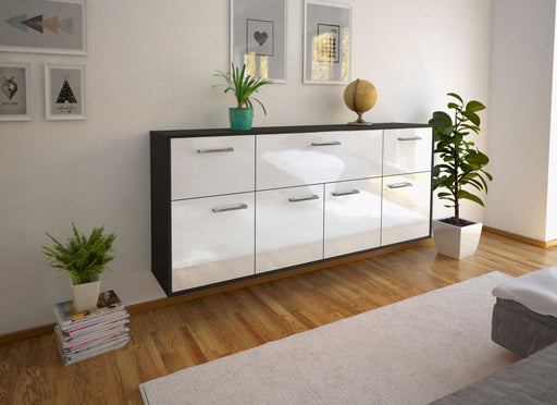 Sideboard Roseville, Weiß Front (180x79x35cm) - Dekati GmbH