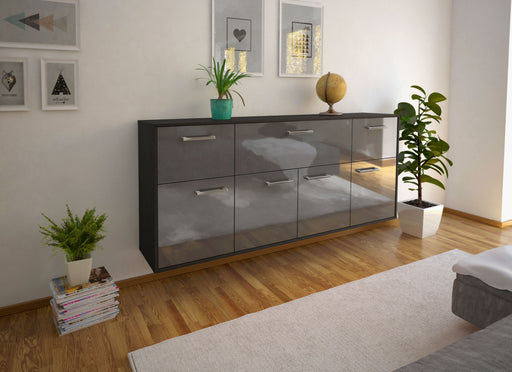 Sideboard Roseville, Grau Front (180x79x35cm) - Dekati GmbH