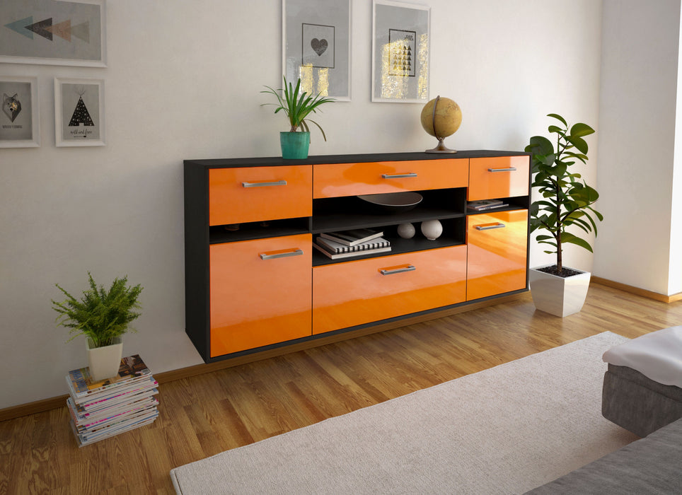 Sideboard Miramar, Orange Front (180x79x35cm) - Dekati GmbH