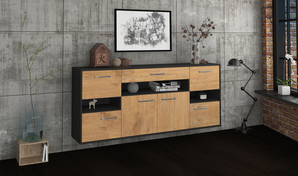 Sideboard Downey, Eiche Front (180x79x35cm) - Dekati GmbH