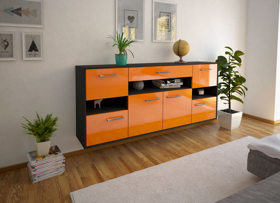 Sideboard Downey, Orange Front (180x79x35cm) - Dekati GmbH