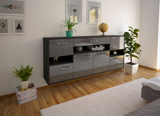 Sideboard Downey, Grau Front (180x79x35cm) - Dekati GmbH