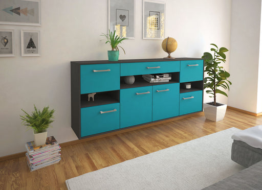 Sideboard Downey, Tuerkis Front (180x79x35cm) - Dekati GmbH