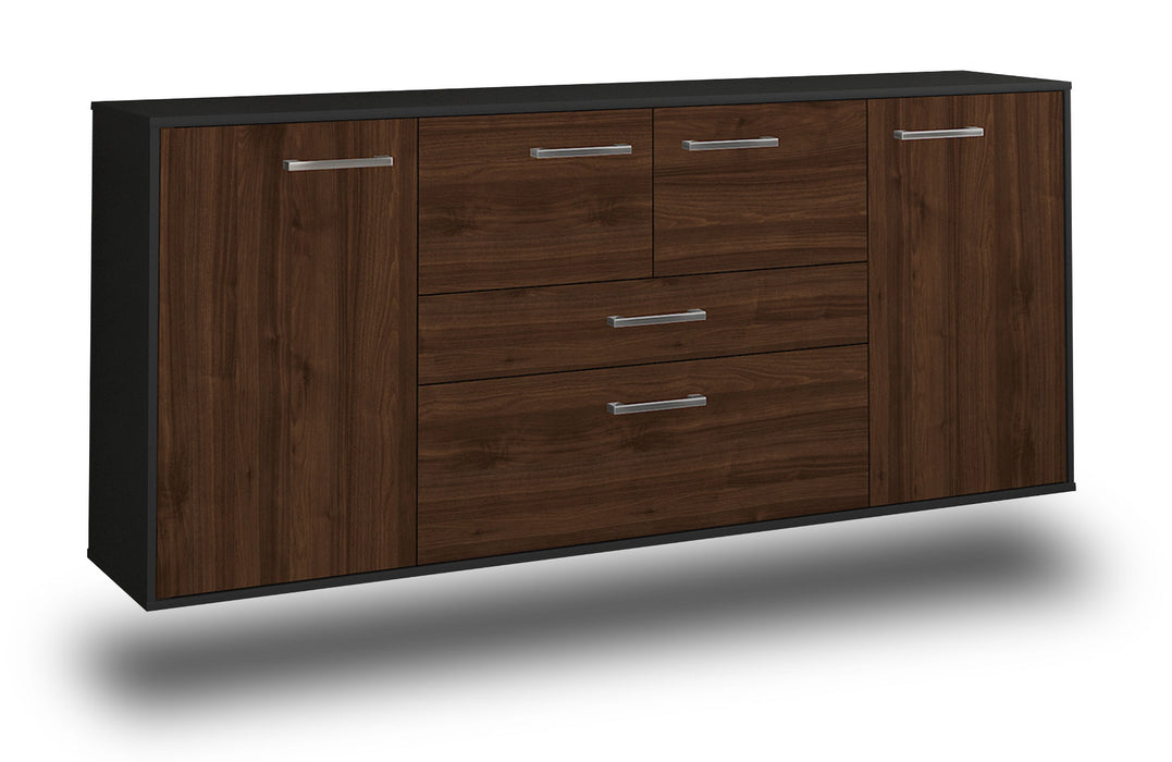 Sideboard Orange, Walnuss Seite (180x79x35cm) - Dekati GmbH