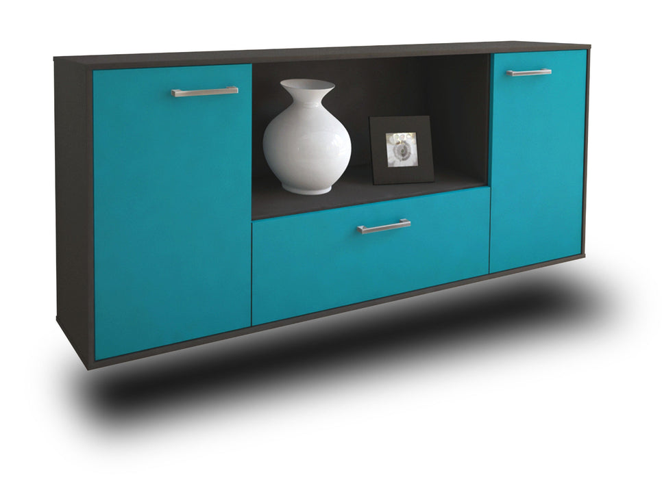 Sideboard Fort Collins, Tuerkis Seite (180x79x35cm) - Dekati GmbH