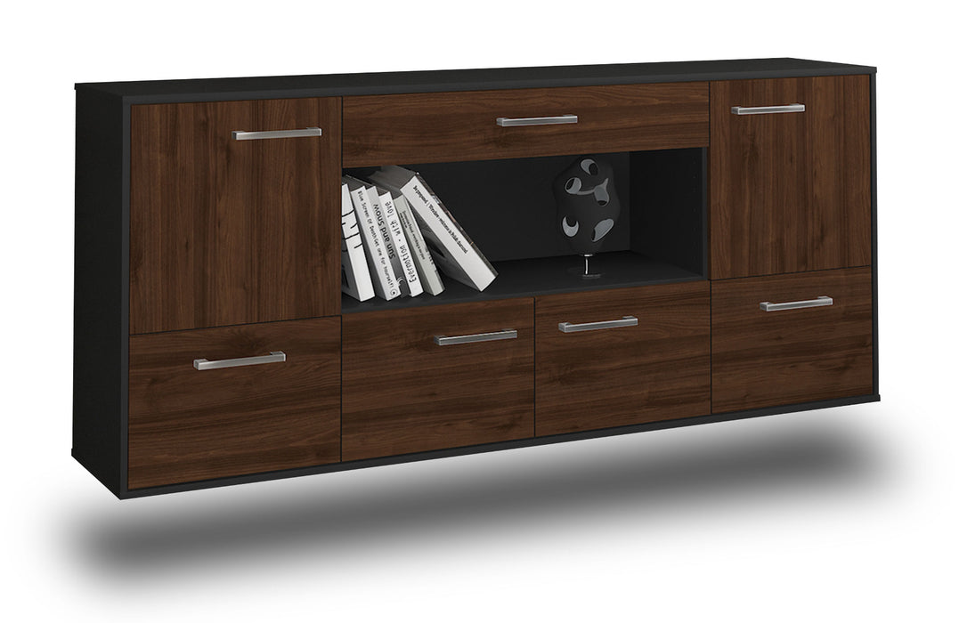 Sideboard Fullerton, Walnuss Seite (180x79x35cm) - Dekati GmbH