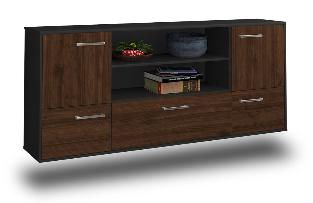 Sideboard Sterling Heights, Walnuss Seite (180x79x35cm) - Dekati GmbH