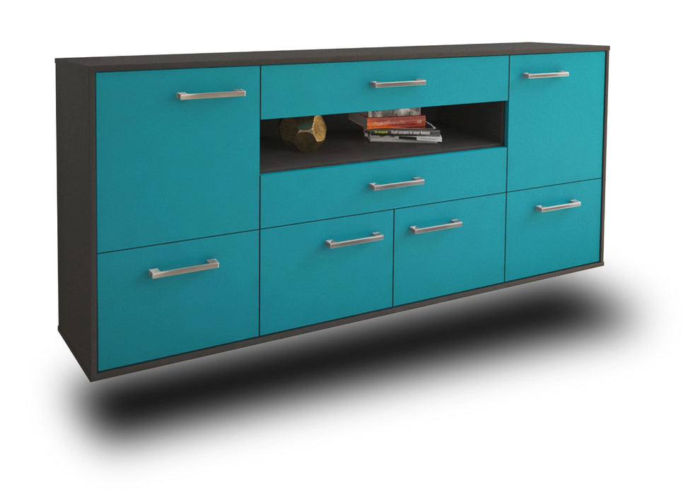 Sideboard McAllen, Tuerkis Seite (180x79x35cm) - Dekati GmbH