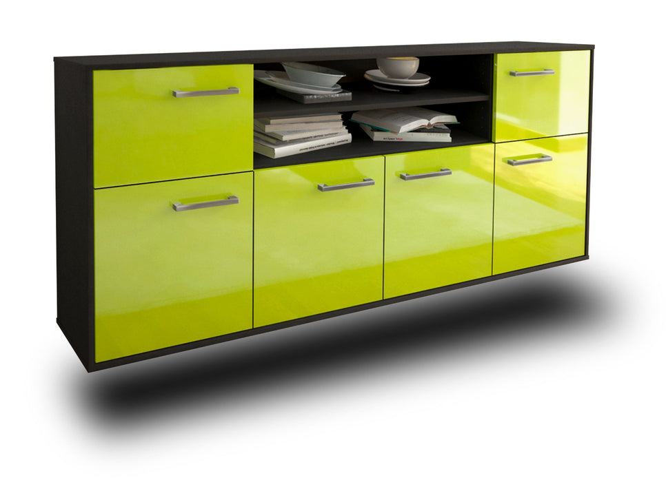 Sideboard Cedar Rapids, Gruen Seite (180x79x35cm) - Dekati GmbH