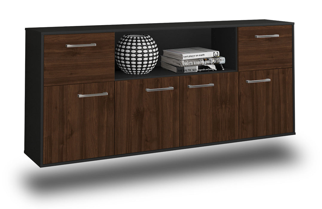 Sideboard West Valley City, Walnuss Seite (180x79x35cm) - Dekati GmbH