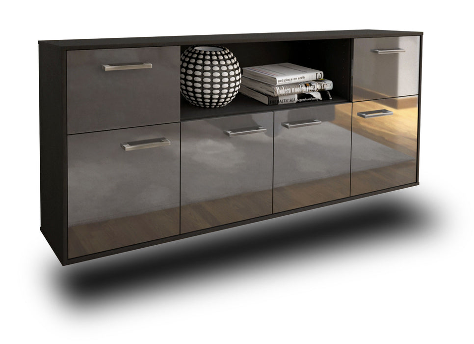 Sideboard West Valley City, Grau Seite (180x79x35cm) - Dekati GmbH