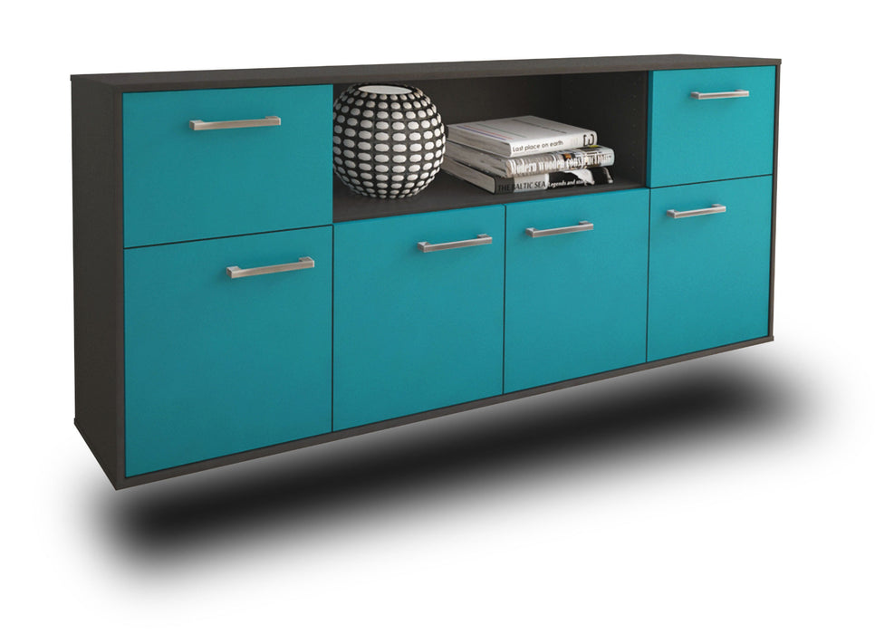 Sideboard West Valley City, Tuerkis Seite (180x79x35cm) - Dekati GmbH