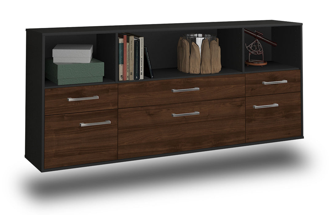 Sideboard Cary, Walnuss Seite (180x79x35cm) - Dekati GmbH