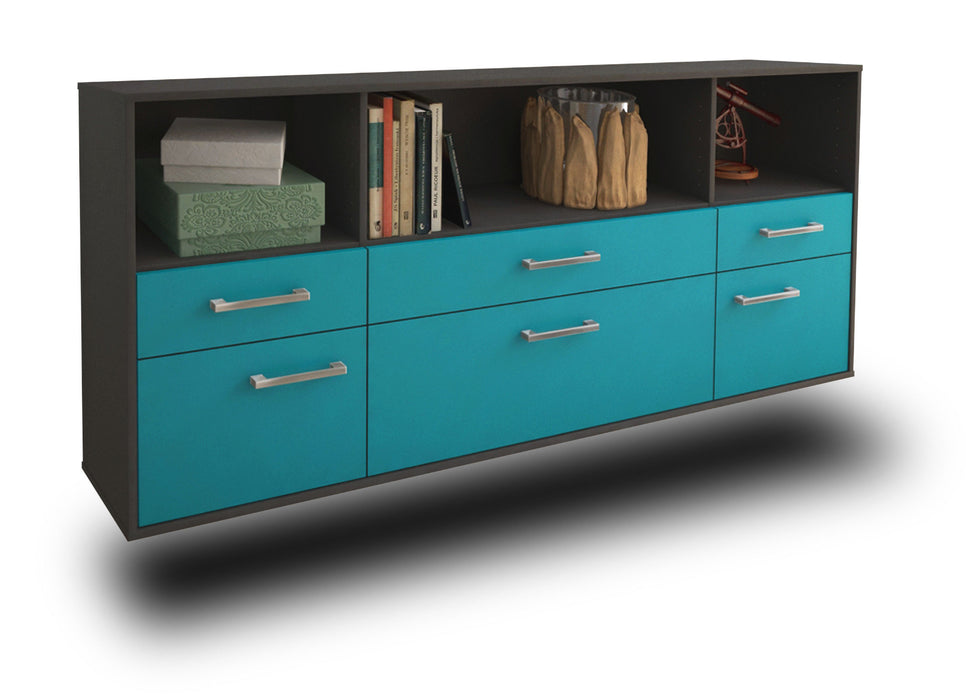 Sideboard Cary, Tuerkis Seite (180x79x35cm) - Dekati GmbH