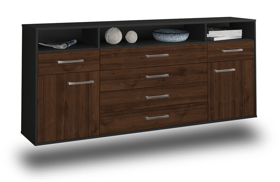 Sideboard Bellevue, Walnuss Seite (180x79x35cm) - Dekati GmbH